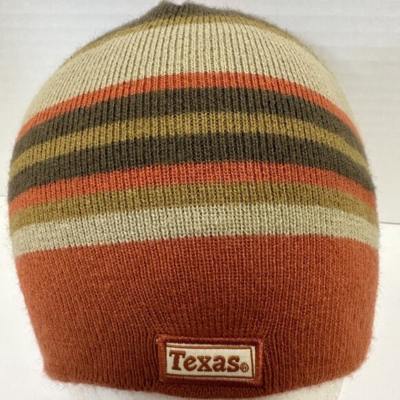University of Texas Longhorn Knit Beanie One Size Unisex Burnt Orange - Picture 3 of 6